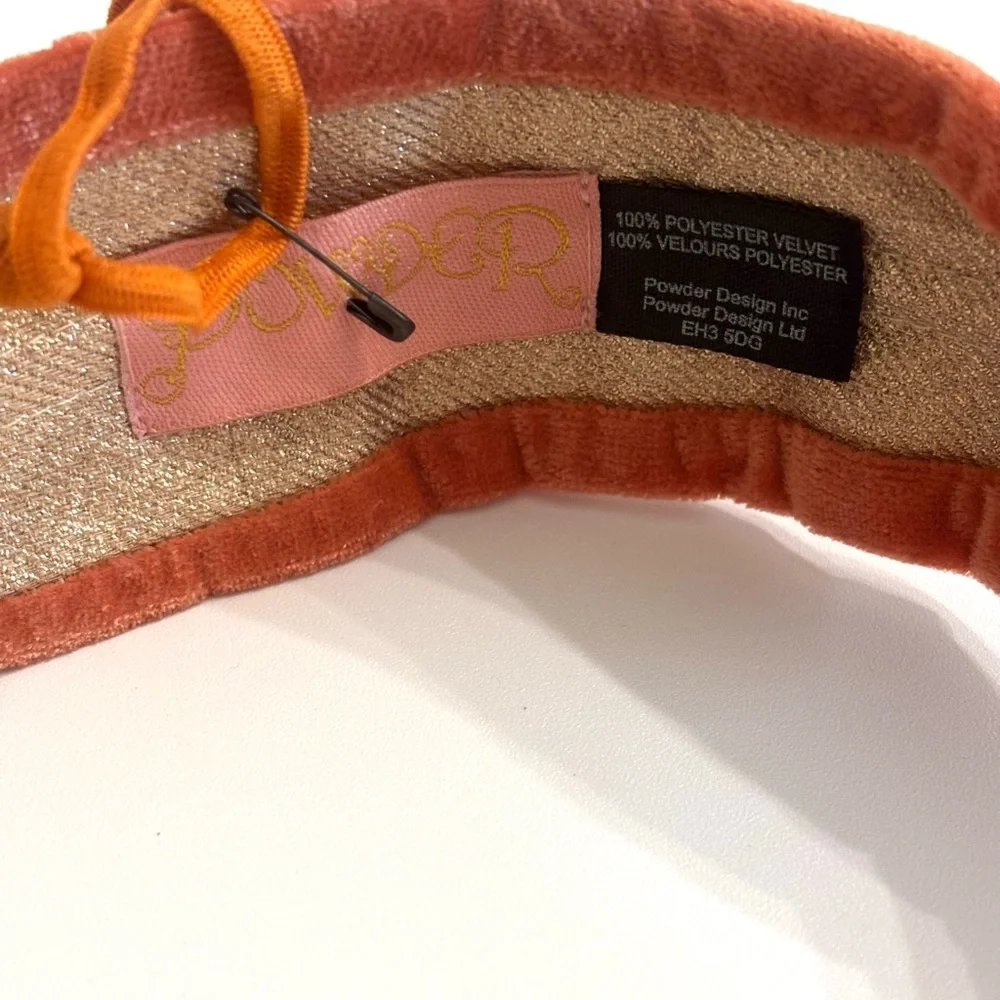 Velvet Beaded Headband-elephant terracotta - Picture 8 of 8